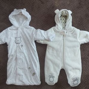 Bundle 2 newborn winter snugglers Pooh Disney